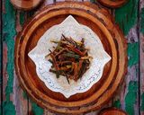 A picture of step 5 of Kurkuri Bhindi (Okra Chips).