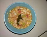 Foto langkah ke 5 dari resep Mpasi 7m+ Bubur kuah Salmon tofu *4.