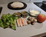 Foto del paso 2 de la receta: Wrap de atún 🐟 y cangrejo 🦀