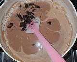 Foto langkah ke 3 dari resep Matcha Cheese Chocolate Pudding.