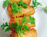 Hình bước làm 3 của món Chả giò làm từ bánh mì sandwich