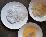 Foto del paso 3 de la receta Cachopo rápido con crema de queso y jamón