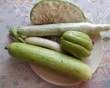 A picture of step 1 of Mixed Summer Vegetable Paal(Milk) Kootu.