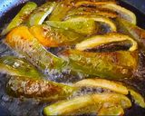 A picture of step 1 of Migas Manchegas.