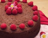 Foto do passo 2 de Bolo de chocolate com cobertura de chocolate negro de arandos e sementes de sésamo