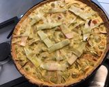 Une image de l'étape 11 de Tarte géante « noeuds » à la rhubarbe du jardin et crème vanille (pâte brisée au sirop d érable).