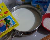 Foto langkah ke 1 dari resep Puding Susu Lapis Lumut.