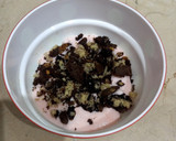 A picture of step 4 of Diet kheer with cocoa cake.
