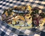 Une image de l'étape 7 de Filets de lingue bleue aux salicornes fraîches,citron confit et oignon rouge.
