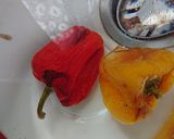 A picture of step 1 of Buttery Potatoes And Red Peppers.