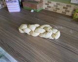 A picture of step 7 of Swiss plait bread.