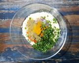 A picture of step 2 of Savory Masala Toast.