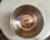A picture of step 1 of Gulkand filled sweet potato gulab jamun.