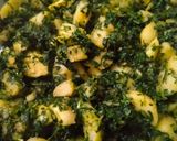 A picture of step 3 of Aloo methi.