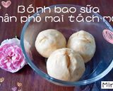 Hình bước làm 4 của món Bánh bao sữa nhân phô mai tách muối