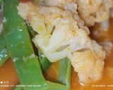 Foto del paso 6 de la receta: Velouté de ajos y jamón con coliflor y judías verdes