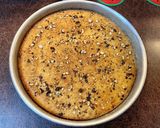 A picture of step 4 of Basbousa Mix Cake 🥰.