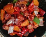 A picture of step 4 of Sausage stirfry.