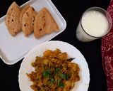 A picture of step 6 of Drumstick flower sabji.