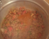 Foto del paso 2 de la receta: Relleno de carne envuelto en repollo con salsa blanca light y arroz