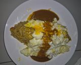 Foto langkah ke 7 dari resep Omurice white with japanese curry sederhana pakai bumbu kari instan (nasi goreng ala Kyoto Jepang).
