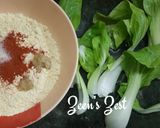 A picture of step 2 of Bokchoy Fritters.