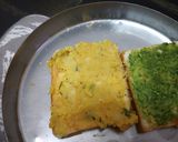 A picture of step 1 of Cheese masala toast sandwich.