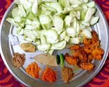 ঝিঙে চিংড়ি ঝাল রেসিপির ধাপ 1 ছবি