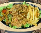 A picture of step 5 of Paneer Chilli Sizzler.