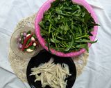 Foto langkah ke 1 dari resep Tumis Kangkung Jamur.
