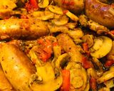 A picture of step 8 of Sausage, Peppers, Onions and Mushrooms.