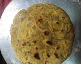 A picture of step 4 of Multigrain sprout paneer grilled wrap.