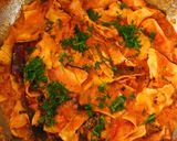 A picture of step 4 of Rajsthani dahi papad ki subji.