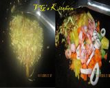 A picture of step 1 of Thai Pineapple Fried Rice (KHAO PHAD SAPPAROT).