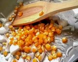 A picture of step 1 of Bread pakora chat.