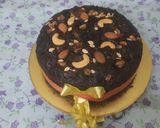 A picture of step 9 of Christmas special eggless plum cake.