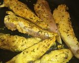 A picture of step 2 of Chicken Tenderloins with Cheese, Soy Sauce, and Curry (Light).
