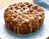 A picture of step 7 of Streusel coffee cake.