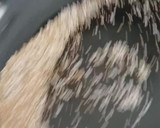 A picture of step 7 of Amaranth or Rajgira Halwa.