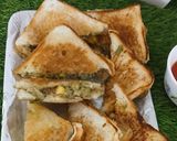 A picture of step 3 of Avocado cheese sandwich.