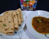 A picture of step 4 of Bhona gosht (Mutton).
