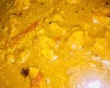 A picture of step 6 of Pakora curry.