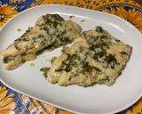 Une image de l'étape 12 de Filets de julienne à l'échalote, coriandre, prosecco et parmesan.