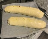 Foto del paso 3 de la receta: Pan de leche con jamón, jamón York, queso y aceitunas en panificadora