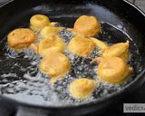 A picture of step 7 of Kadhi badi recipe.