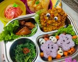 Foto langkah ke 6 dari resep 152. Bekal Bento Anak (Ayam-Jagung-bayam).