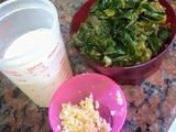Salsa blanca con acelga