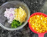 A picture of step 1 of Corn cheese sandwich.