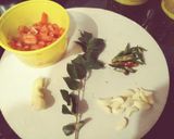 A picture of step 1 of Masala bhaat.