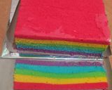 Foto langkah ke 7 dari resep Rainbow cake ekonomis,anti gagal.